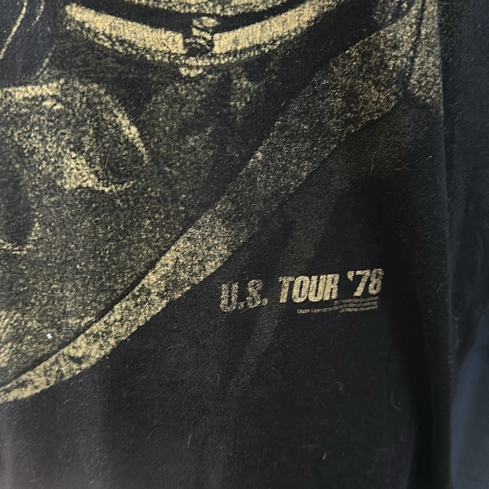 SOLD Black Sabbath US Tour 78 Reproduction Black Shirt Sleeve T-Shirt Medium EUC - Picture 3 of 8